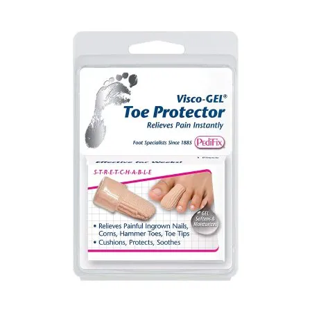 PediFix - Visco-GEL - From: P82-L To: P82-S - Pedifix Toe Protector Visco Gel® Toe Protector Large Pull On Foot