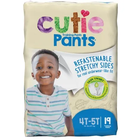 First Quality - Cr9007 - Cuties Refastenable Training Pants For Boys 4t-5t, Up To 38+. Cutie Pants Are Premium Training Pants That Are Both A Great Quality And Great Value. Customized Protection For Boys And Girls Helps Prevent Leaks And Characters Fade W