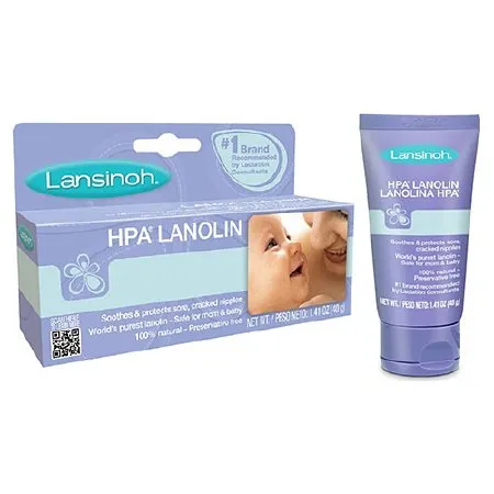 Lansinoh Labs - Lansinoh Hpa - 04467710020 - Nipple Cream Lansinoh Hpa 1.41 Oz. Tube Scented Cream