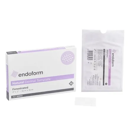 Aroa Biosurgery - Endoform Natural – Fenestrated - 529312 - Collagen Dressing Endoform Natural – Fenestrated 2 X 2 Inch Fenestrated Square