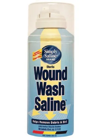 Church & Dwight - From: 02260008552 To: 02260008553 - Church and Dwight Simply Saline Wound Wash Wound Cleanser Simply Saline Wound Wash 3 oz. Spray Can Sterile
