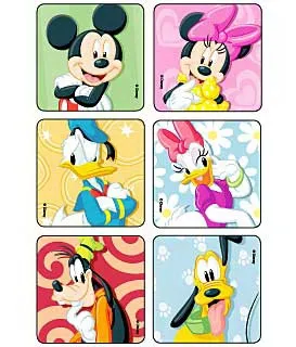 Medibadge - Disney - 2321 - Disney 75 Per Roll Mickey And Friends Sticker 2-1/2 Inch