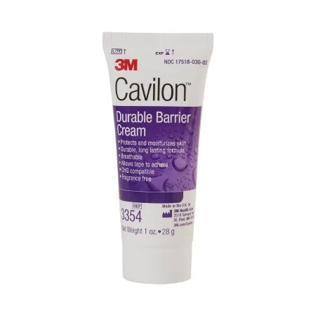 3M - 3354 - Cavilon Skin Protectant Cavilon 1 oz. Tube Unscented Cream CHG Compatible