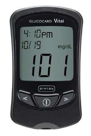 Arkray - Glucocard Vital - 760001 - USA  Blood Glucose Meter  7 Second Results Stores up to 250 Results No Coding Required