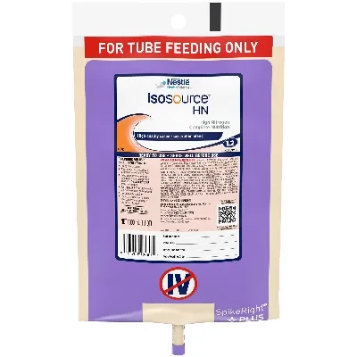 Nestle Healthcare Nutrition - Isosource HN - 10043900184804 - Nestle  Tube Feeding Formula  Unflavored Liquid 1000 mL Ready to Hang Prefilled Container