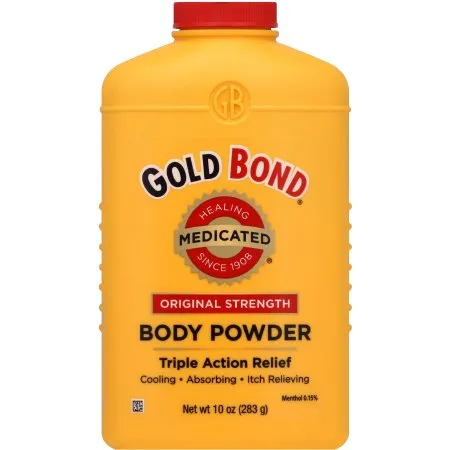 Chattem - Gold Bond - 4116701100 - Body Powder Gold Bond 10 oz. Menthol Scent Shaker Bottle Menthol / Zinc Oxide