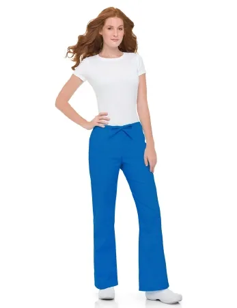 Landau Uniforms - 8335BEPPSM - Scrub Pants Small / Petite Royal Blue Female
