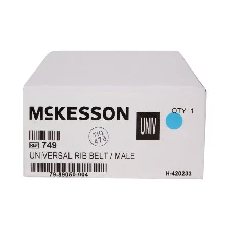 McKesson - 749 - Rib Belt McKesson One Size Fits Most Hook and Loop Closure 6 Inch Height Adult