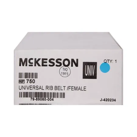 McKesson - 750 - Rib Belt McKesson One Size Fits Most Hook and Loop Closure 6 Inch Height Adult
