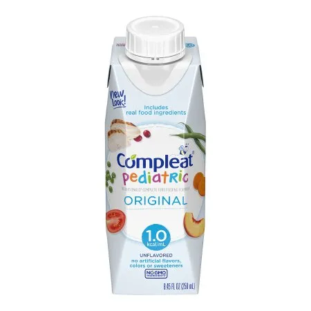 Nestle Healthcare Nutrition - 10043900142408 - Nestle Compleat Pediatric Original Pediatric Tube Feeding Formula Compleat Pediatric Original 8.45 oz. Reclosable Carton Liquid Real Food Ingredients