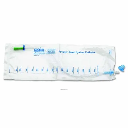 Hollister - Apogee Plus - B18f - Intermittent Closed System Catheter Apogee Plus Straight Tip / Firm 18 Fr. Without Balloon Pvc