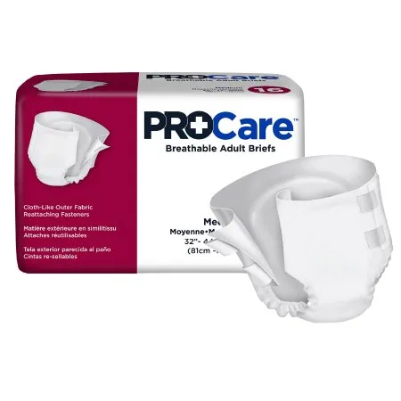 First Quality - ProCare - CRB-012/1 -  Unisex Adult Incontinence Brief  Medium Disposable Heavy Absorbency