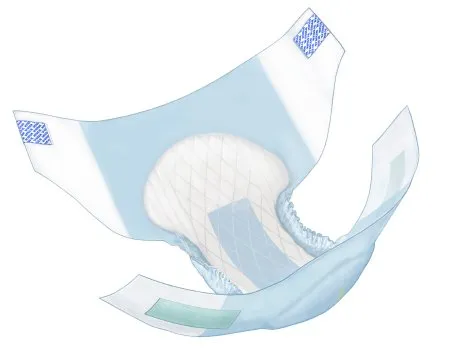 Cardinal - Wings - 63075A -  Unisex Adult Incontinence Brief  X Large Disposable Heavy Absorbency