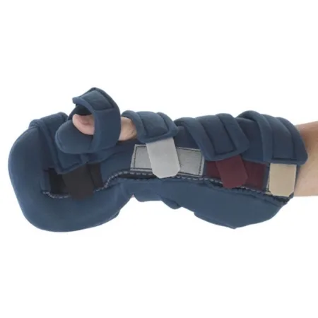 Patterson medical - SoftPro Grip - 55477506 - Finger / Thumb Contracture Splint SoftPro Grip Adult Large Hook and Loop Strap Closure Right Hand Blue