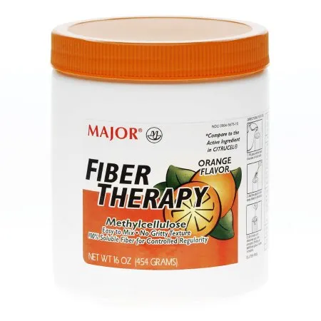 Major Pharmaceuticals - Fiber Therapy - 904567516 - Fiber Supplement Fiber Therapy Orange Flavor Powder 16 oz. Methyl Cellulose