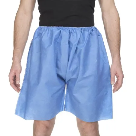 HPK Industries - 7555 L - Exam Shorts Large Blue SMS Adult Disposable