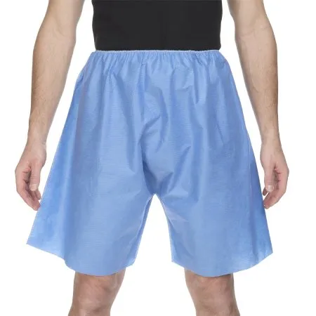 HPK Industries - 7555 XL - Exam Shorts X-Large Blue SMS Adult Disposable