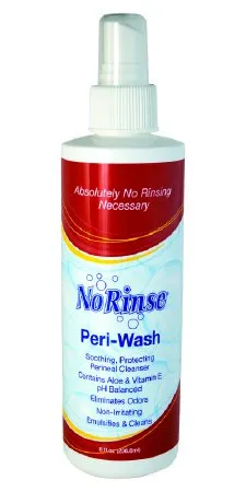 Cleanlife Products - No Rinse - 00700 - Rinse-Free Perineal Wash No Rinse Liquid 8 oz. Bottle Scented