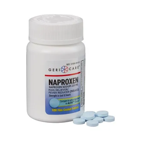 Geri-Care Pharmaceuticals - 951-01-HST - Pain Relief Mckesson Brand 220 Mg Strength Naproxen Sodium Tablet 100 Per Bottle