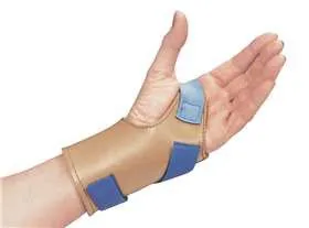 Alimed - Freedom Wrist-Trainer Gauntlet - 5720/NA/LM - Wrist Support Freedom Wrist-Trainer Gauntlet AliSoft Material / Nylon Left Hand Blue / Tan Medium