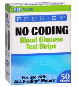 Prodigy Diabetes Care - Prodigy - 8484072500 - Blood Glucose Test Strips Prodigy 50 Strips per Pack