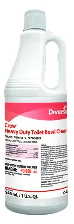 Lagasse - Diversey Crew - DVO04560 - Diversey Crew Toilet Bowl Cleaner Acid Based Manual Squeeze Liquid 32 oz. Bottle Mint Scent NonSterile