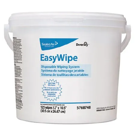Lagasse - DVO5768748 - Diversey EasyWipe Task Wipe Diversey EasyWipe Refill White NonSterile 8 5/8 X 24 7/8 Inch Disposable