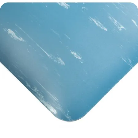 Fisher Scientific - Tile-Top AM SpongeCote - 19151181 - Anti-fatigue Floor Mat Tile-top Am Spongecote 3 X 10 Foot Blue Pvc / Anti-microbial Nitrile Infused Sponge