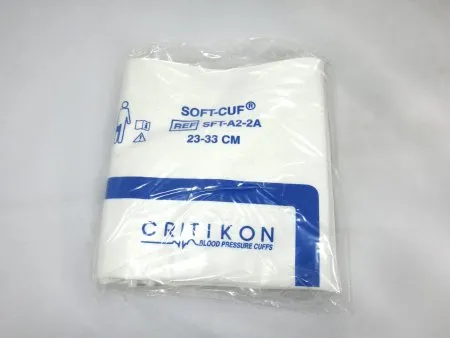GE Healthcare - Soft-Cuf - SFT-A2-2A - Soft Cuf Single Patient Use Blood Pressure Cuff Set Soft Cuf 23 to 33 cm Arm Cloth Fabric Cuff Adult Cuff