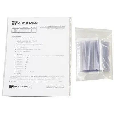 Akro-Mils - 29302 - Storage Bin Card Holder 4 X 1-3/4 Inch, Clear, Plastic