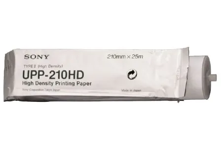 Precision Charts - Sony - UPP210HD - Diagnostic Recording Paper Sony Thermal Paper 210 mm X 25 Meter Roll Without Grid