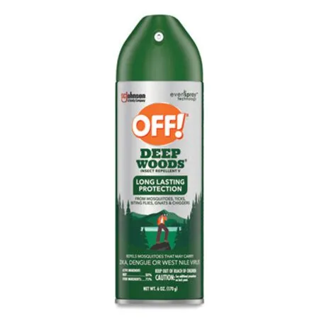 Off! - SJN-334689 - Deep Woods Insect Repellent, 6 Oz Aerosol Spray, 12/carton