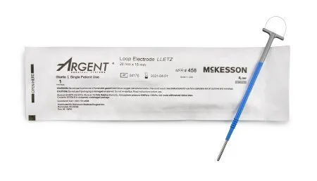 McKesson - 458 - Leep/lletz Electrode Mckesson Argent Tungsten Wire Loop Tip Disposable Sterile
