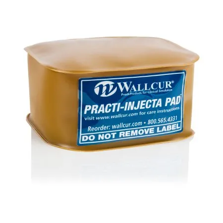 Wallcur - Wallcur Practi-Mini Injecta Pad - 522MP - Injection Pad Trainer Wallcur Practi-Mini Injecta Pad 5 lbs. Non-Toxic Gel