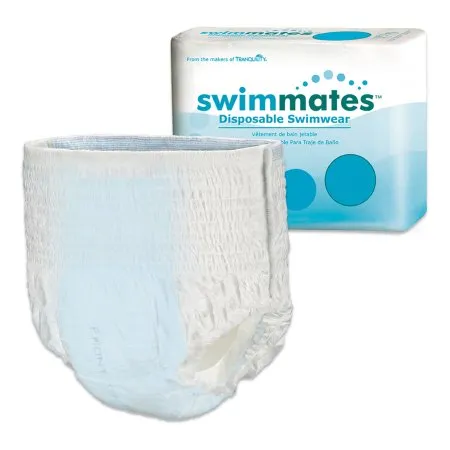 Principle Business Enterprises - Swimmates - 2845 - Unisex Adult Bowel Containment Swim Brief Swimmates Pull On with Tear Away Seams Medium Disposable Moderate Absorbency