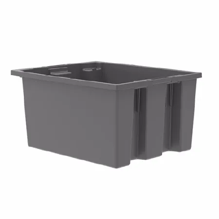 Akro-Mils - Nest & Stack - 35190grey - Storage Tote Nest & Stack Gray Industrial Grade Polymers 10 X 15-1/2 X 19-1/2 Inch