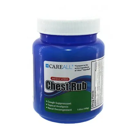 New World Imports - CareAll - MCR4 - Chest Rub CareAll 4.8% - 1.2% - 2.6% Strength Ointment 3.53 oz.