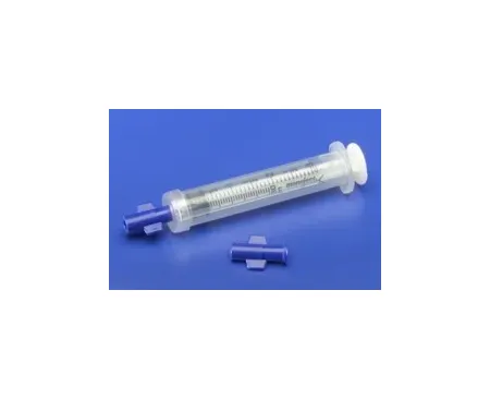 Cardinal - Monoject - 8881682010 - Safety Syringe Tip Cap Monoject Blue  Sterile  Integral Luer Plug