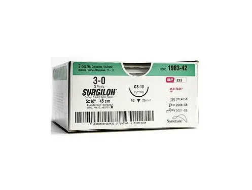 Covidien - Surgilon - 88861918-31 - Nonabsorbable Suture Without Needle Surgilon Nylon Braided Size 4-0