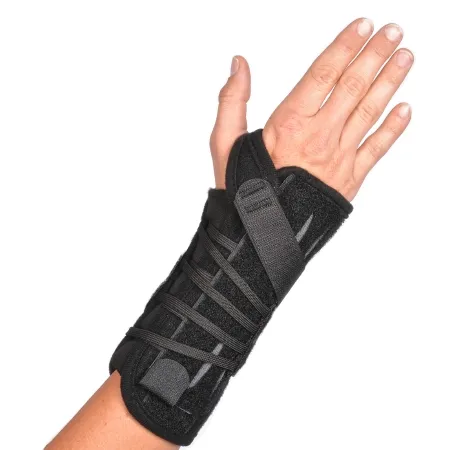Hely & Weber - Tiny Titan - 450tiny-Rt - Wrist Brace Tiny Titan Aluminum / Felt / Nylon Right Hand Black One Size Fits Most