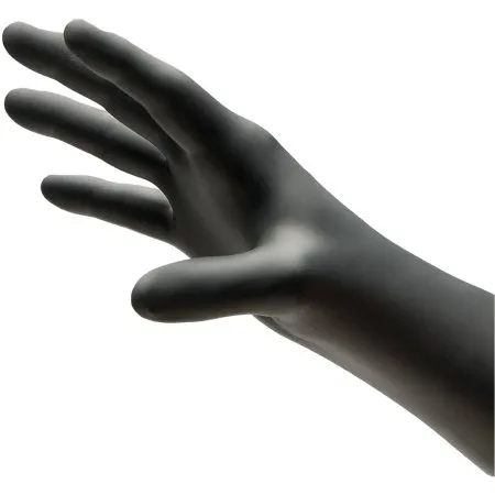Innovative - NitriDerm Ultra Black - 187300 - Exam Glove NitriDerm Ultra Black Large NonSterile Nitrile Standard Cuff Length Textured Fingertips Black Chemo Tested / Fentanyl Tested