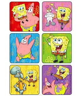 Medibadge - Disney - 1477 - Disney 75 Per Unit Spongebob Square Pants Sticker 2-1/2 Inch