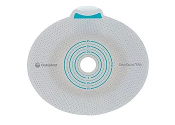 Coloplast - From: 10015 To: 10531  SenSura Click Xpro Ostomy Barrier SenSura Click Xpro Trim to Fit  Extended Wear Double Layer Adhesive 40 mm Flange Green Code System 3/8 1 3/8 Inch Opening