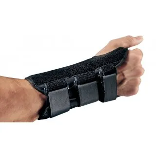 DJO - ProCare ComfortFORM - 81-97898 - Wrist Brace Procare Comfortform Aluminum / Foam / Spandex Left Hand Black X-large
