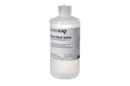 EK Industries - 12441-500ML - Immunohematology Reagent Saline Blood Bank 0.85% 500 Ml