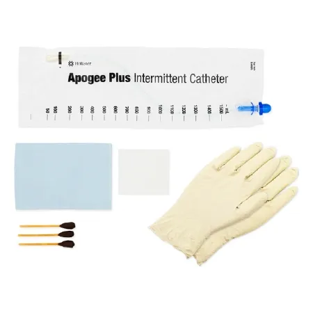 Hollister - Apogee - B14CB -  Intermittent Catheter Tray  Closed System / Coude Tip 14 Fr. Without Balloon