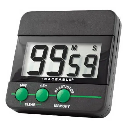 Cole-Parmer Inst. - Traceable - 98766-78 - Electronic Alarm Timer Control 3 Holding Traceable 100 Minutes Digital Display