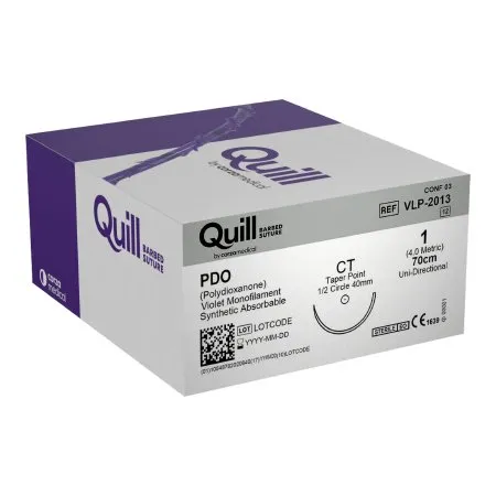 Surgical Specialties - Quill Variable Loop Device - VLP-2013 - Absorbable Suture With Needle Quill Variable Loop Device Pdo (polydioxanone) 1/2 Circle Taper Point Needle Size 1 Barbed Monofilament