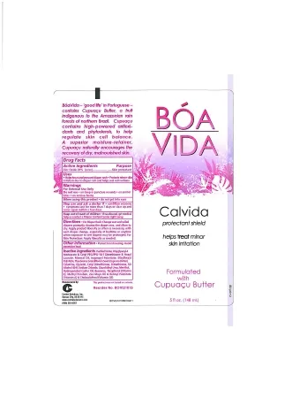 Central Solutions - BoaVida Calvida - 21014 - Skin Protectant BoaVida Calvida 4 oz. Tube Scented Cream