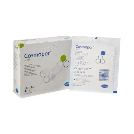 Hartmann - Cosmopor - From: 900820 To: 900823 -  Adhesive Dressing  4 X 4 Inch Nonwoven Square White Sterile